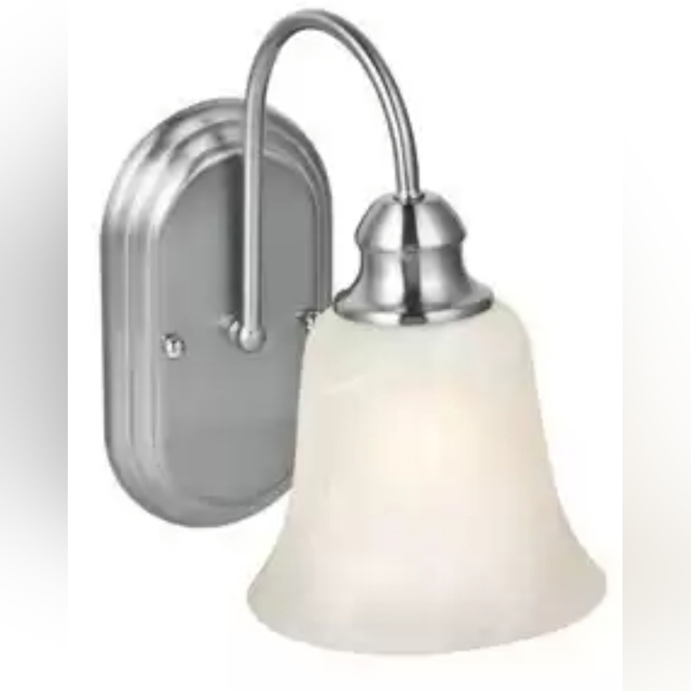 Design House 519447 Ridgeway 1-Light Wall Sconce, Satin Nickel